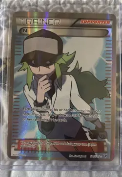 Pokemon TCG N Trainer Ultra Rare Full Art 101/101 Noble Victories 2011 CRISPY - Image 1