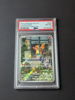 Pokemon TCG Charmander 044 Sv: Scarlet & Violet Promo Cards Holo PSA 8 - Image 1