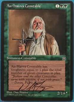 An-Havva Constable Homelands NM Green Rare SIGNED MTG CARD (ID# 434444) ABUGames - Image 1