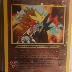 Entei 34/53 Wotc Promo Reverse Holo Basic 80 HP Pokemon Card - Image 1