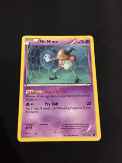 Pokemon Card - Mr. Mime 47/116 - Rare - Plasma Freeze - LP - Image 1