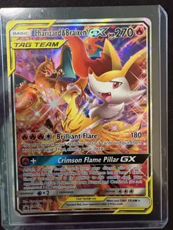 Charizard & Braixen GX TAG TEAM Promo Holo SM230 270 HP Card SM 🔥📈 - Image 1