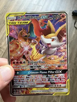 Charizard & Braixen GX TAG TEAM Promo Holo SM230 270 HP Card SM 🔥📈 - Image 3