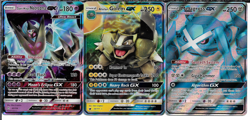 Pokemon GX 3 Card Lot with Dawn Wings Necrozma & Full Art Metagross NM - Image 1