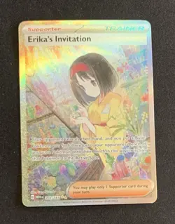 Pokemon Card - Erika's Invitation Scarlet & Violet 151 203/165 Illustration Rare - Image 1