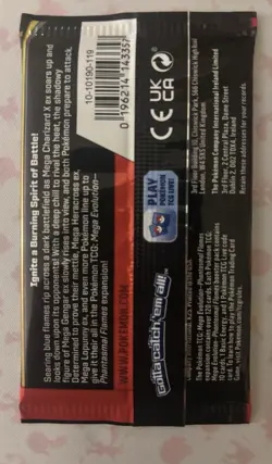 Pokemon Phantasmal Flames Booster Pack Lot 5 Sealed Mega Evolution 50 Cards - Image 5