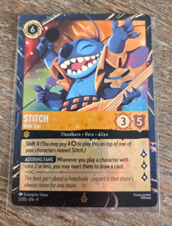 Disney Lorcana Stitch - Rock Star, EPCOT 2026 Exclusive Promo Card Single - Image 1