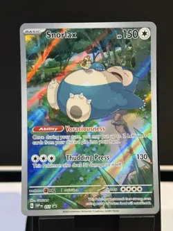 Snorlax Illustration Rare 051 Sv: Scarlet & Violet Promo Cards Holo - Image 1
