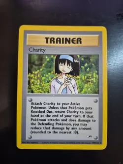Charity Trainer - 99/132 - Non Holo Rare Gym Heroes - Pokemon Card - NM - Image 1