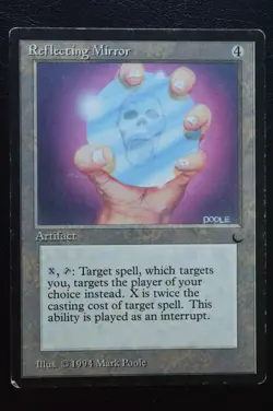 Magic The Gathering MTG REFLECTING MIRROR The Dark HP Heavily Played - Image 1