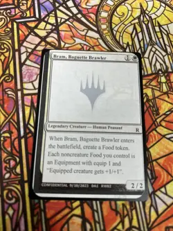 Bram, Baguette Brawler MTG Un-Known Event Playtest - Image 1