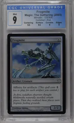 FROGMITE Mirrodin Foil C CGC 9 Q++ MTG [Nostalgium] - Image 1