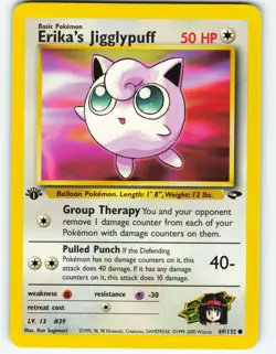 Erika's Jigglypuff - 1st Edition - 69/132 Gym Challenge - Pokemon TCG - 2000 - Image 1