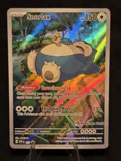 💤 SNORLAX Pokemon Center Stamped ETB Promo SV 151 - Image 1