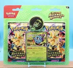 Pokemon TCG: Ascended Heroes 2 Pack Blister Erika’s Tangela New Factory Sealed💥 - Image 1