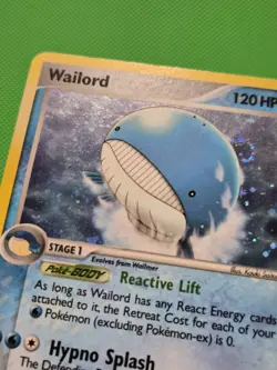 Pokemon TCG Wailord 14/92 Legend Maker Holo LP w/ Swirl - Image 2