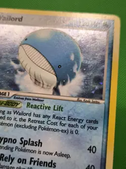 Pokemon TCG Wailord 14/92 Legend Maker Holo LP w/ Swirl - Image 3