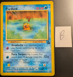 2000 Pokemon Psyduck #20 Black Star Promo Pokemon League - Image 1