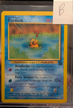 2000 Pokemon Psyduck #20 Black Star Promo Pokemon League - Image 3