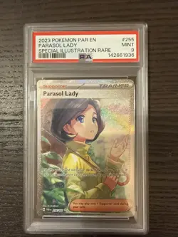 Parasol Lady 255/182 SIR 2023 Pokemon S&V Paradox Rift PSA 9 Mint - Image 1