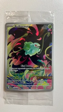 Bulbasaur 133/132 Sealed Promo Stamped Mega Evolution Box Topper Mint Pokemon - Image 1