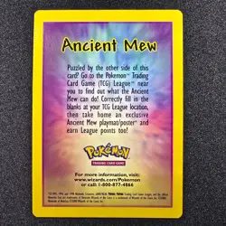 Ancient Mew Details Promo Wizards Pokemon TCG - Image 2