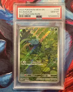 Bulbasaur 166/165 Pokemon Scarlet & Violet 151 Illustration Rare PSA 10 GEM MINT - Image 1