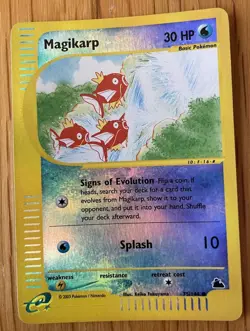 Magikarp 75/144 Skyridge Reverse Holo Common Moderately Played WOTC 2003 - Image 2