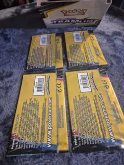 Pokemon Sun and Moon Team Up Mini Booster Packs and factory box - 65 Packs - Image 2