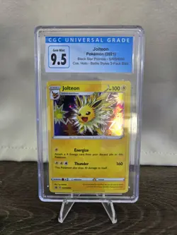 2021 Pokemon Jolteon Battle Styles Black Star Promos SWSH094 Holo CGC 9.5 - Image 1