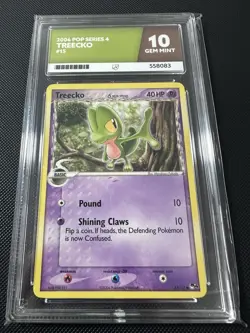 Pokemon TCG Treecko Pop Series Promos 4 15 Regular Common Ace 10 Not PSA - Image 1