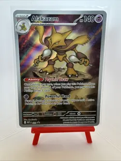 Pokemon MEP 009 - Black Star Promo Alakazam Full Art - NM - Image 1