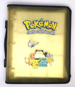 Vintage Pokemon TCG Gotta Catch Em All 3 Ring Binder 1999 Nintendo Yellow - Image 1