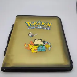 Vintage Pokemon TCG Gotta Catch Em All 3 Ring Binder 1999 Nintendo Yellow - Image 3