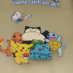 Vintage Pokemon TCG Gotta Catch Em All 3 Ring Binder 1999 Nintendo Yellow - Image 4
