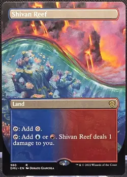 Shivan Reef #380 Dominaria United Borderless Regular Rare - Image 1