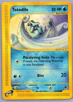 Totodile (135) Common Expedition 135/165 MP - Pokemon TCG - Image 1