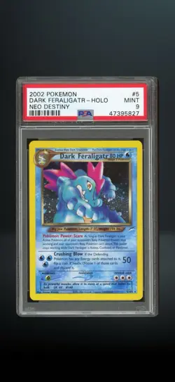 Pokemon Neo Destiny Dark Feraligatr Holo Rare PSA 9 5/105 Unlimited 2002 - Image 1