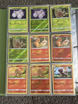 Pokemon Card Team Up Sun & Moon Partially Complete Master Set Charizard - Image 2