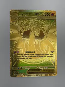 Pokemon TCG Mega Charizard x EX Gold 130/094 Ultra Rare - Image 3