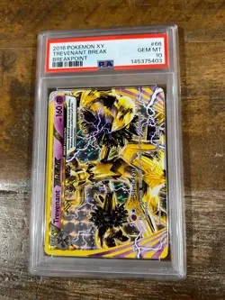 POKEMON 2016 XY Breakpoint TREVENANT Break #66 PSA 10 Gem Mint RARE - Image 1