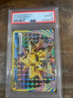 POKEMON 2016 XY Evolutions STARMIE Break #32 PSA 10 Gem Mint RARE - Image 1