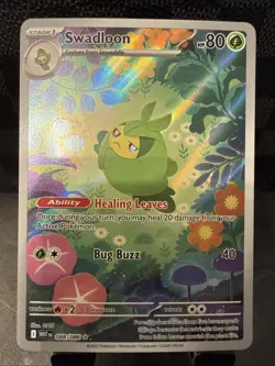 Swadloon 088/086 White Flare Illustration Rare NM Pokemon Card - Image 1