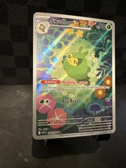 Swadloon 088/086 White Flare Illustration Rare NM Pokemon Card - Image 4