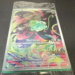 Pokemon MEGA EVOLUTION Bulbasaur Promo Holofoil Sealed Pack 2025 Topper - Image 4