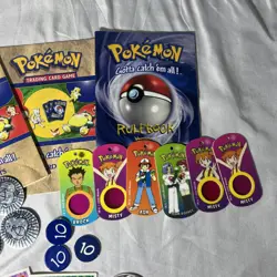 Vintage Pokemon Items TCG WOTC Chansey Coins Stickers Dogtags Joblot - Image 3