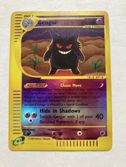 Pokemon Gengar 48/165 Reverse Holo 2002 Expedition LP - Image 1