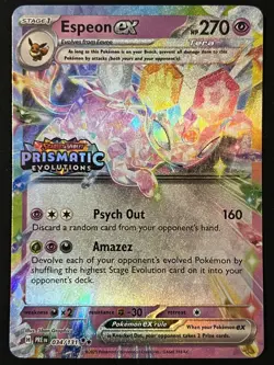 Pokemon TCG Espeon ex 034/131 Stamped Promo - Prismatic Evolutions - Fresh ✅ #2 - Image 1