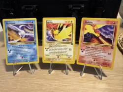 2000 Pokemon TCG Moltres - 21 Zapdos - 23 Articuno - 22 - Black Star Promos WOTC - Image 1