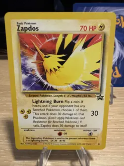 2000 Pokemon TCG Moltres - 21 Zapdos - 23 Articuno - 22 - Black Star Promos WOTC - Image 4